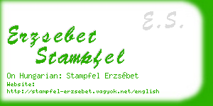 erzsebet stampfel business card
